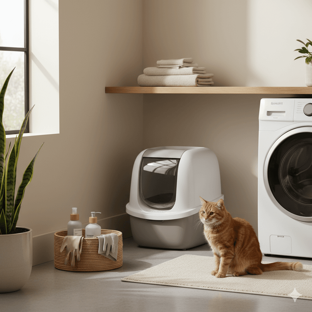 Illustration of dirty bin pickup